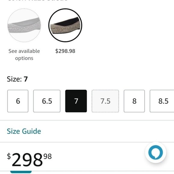 Stuart Weitzman Nubeads Suede Studded Flats size 7 - Picture 9 of 12